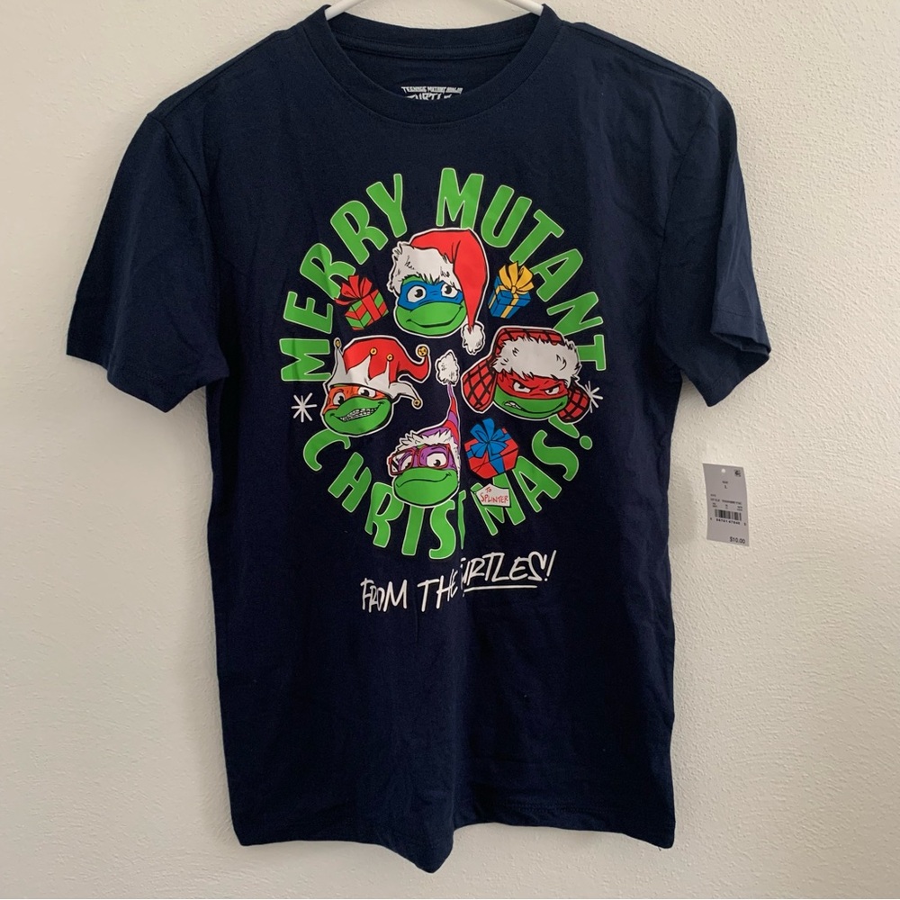 Merry Mutant TMNT Christmas Graphic T-Shirt